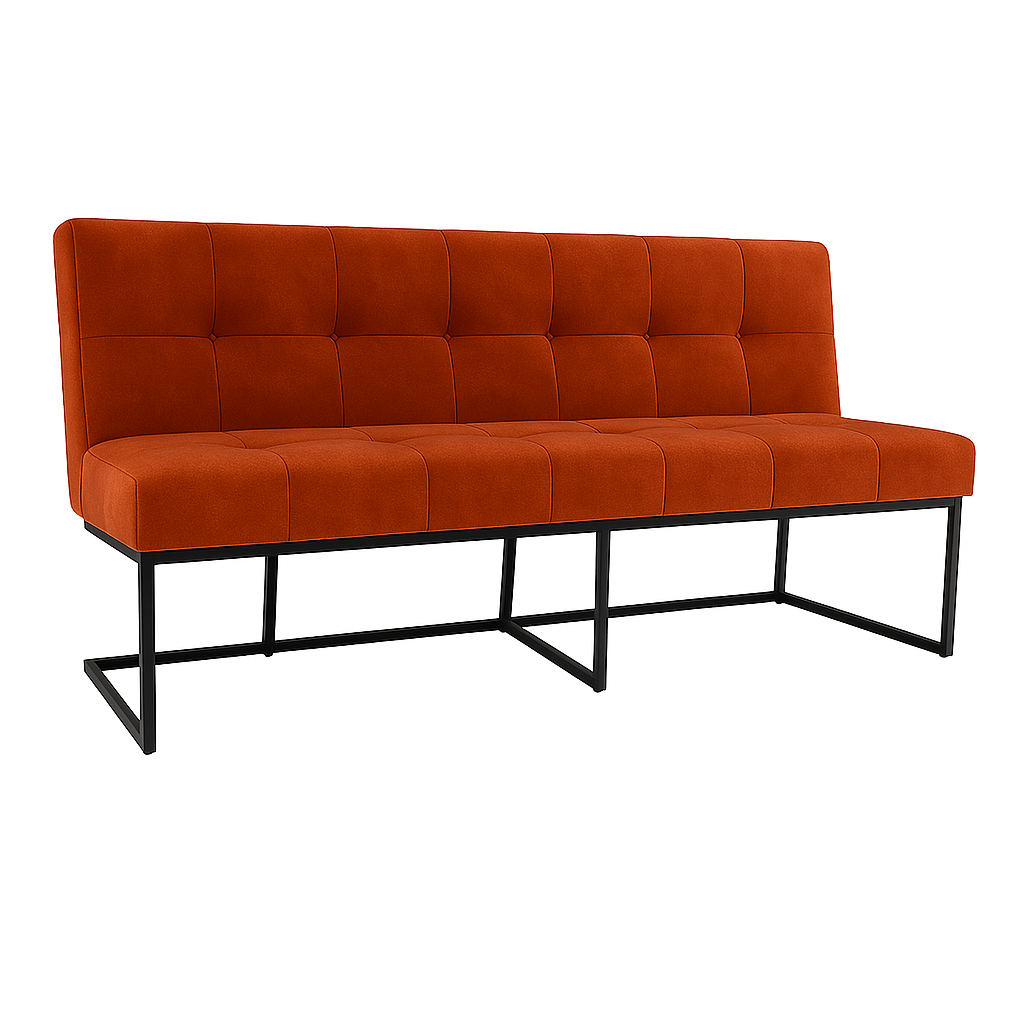 Bancheta catifea CABALLERO culoare PORTOCALIU