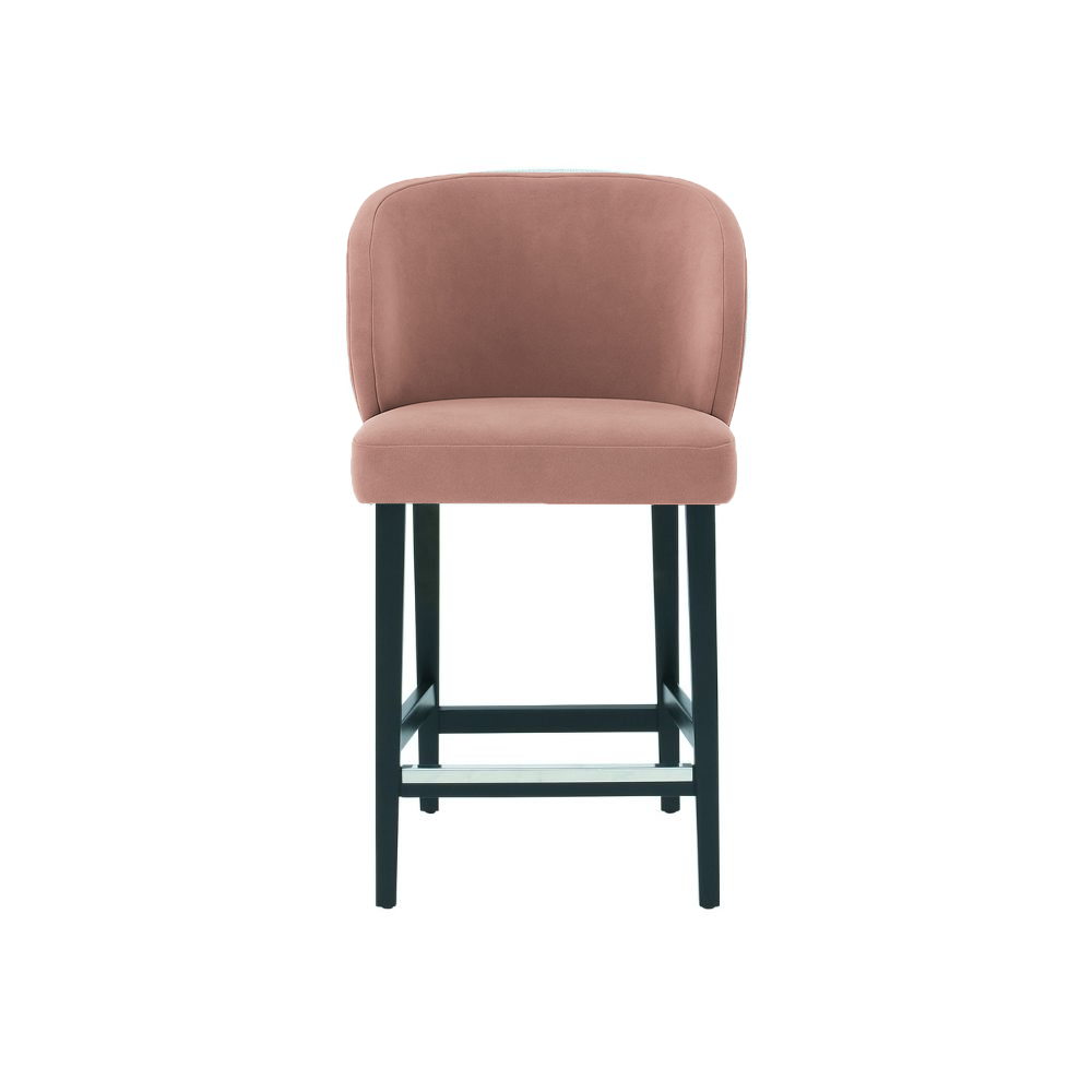 Scaun de bar catifea GALBENA | model CAPRICE