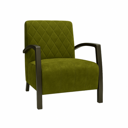 Fotoliu catifea VERDE | model DIAMOND