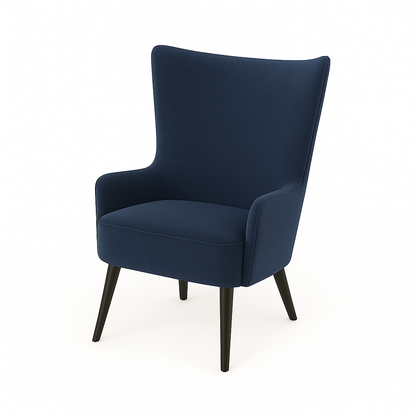 Fotoliu catifea ALBASTRA | model LAURA