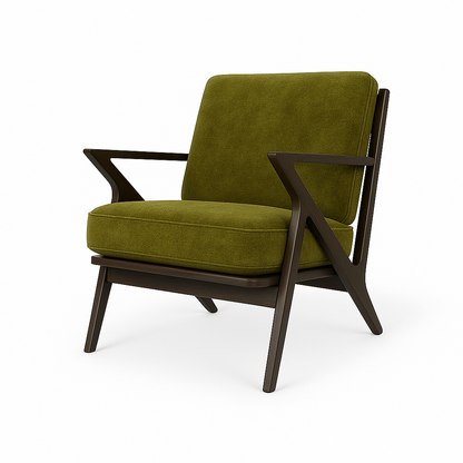 Fotoliu catifea VERDE | model ROA