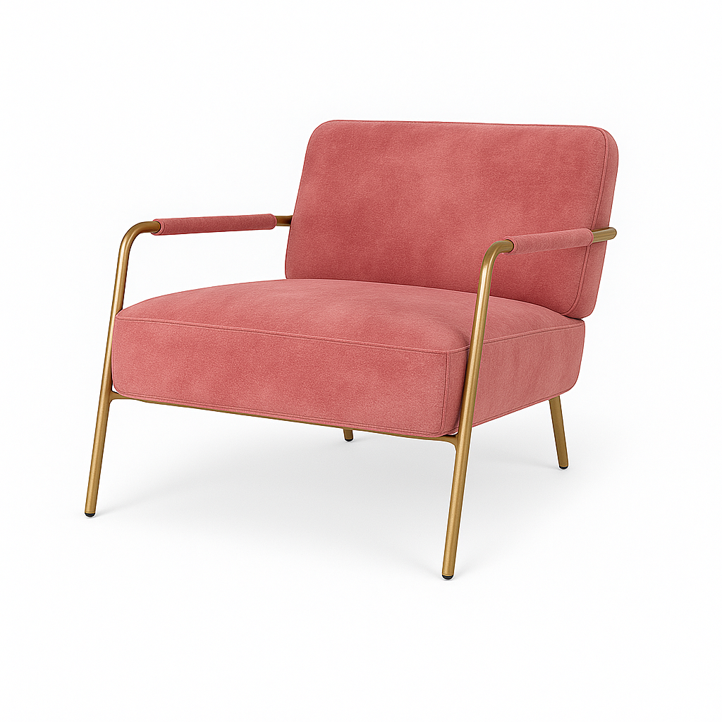 Fotoliu catifea ROSIE | model RUSO