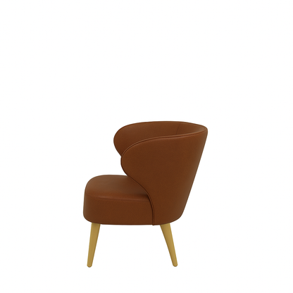 Fotoliu piele NEAGRA | model CAPRICE