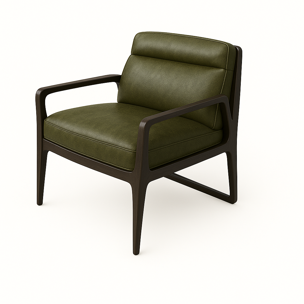 Fotoliu piele VERDE | model DARIA A