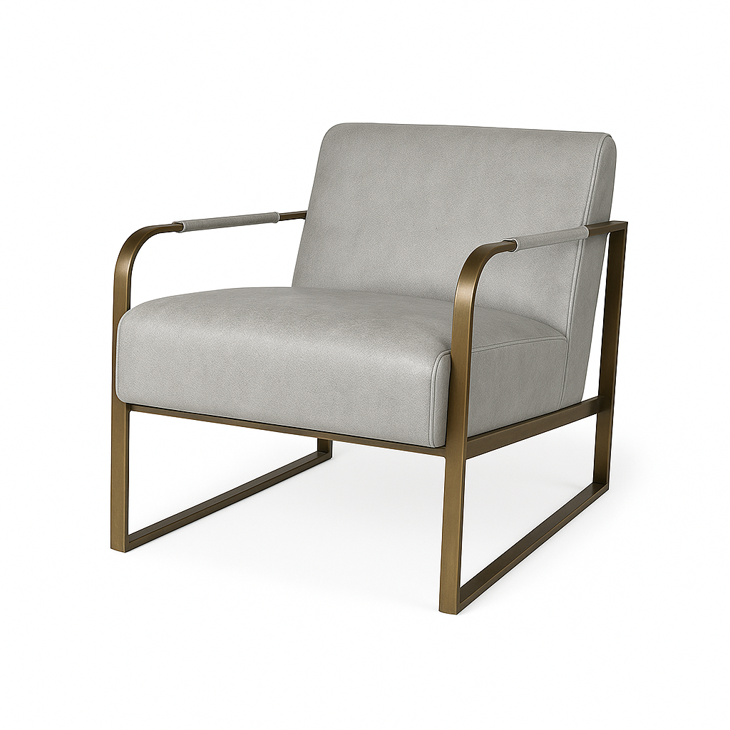 Fotoliu piele GRI | model MARCELO