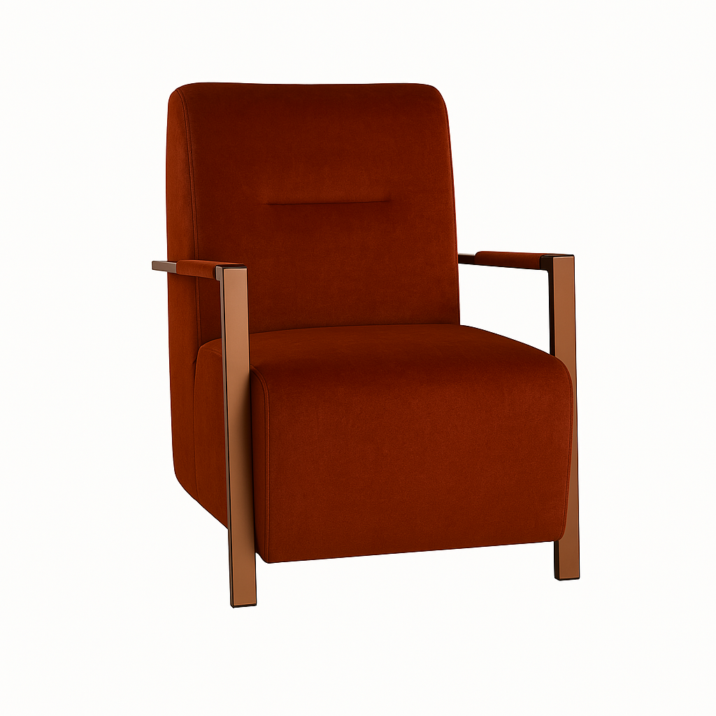 Fotoliu catifea COMO culoare ROSCAT