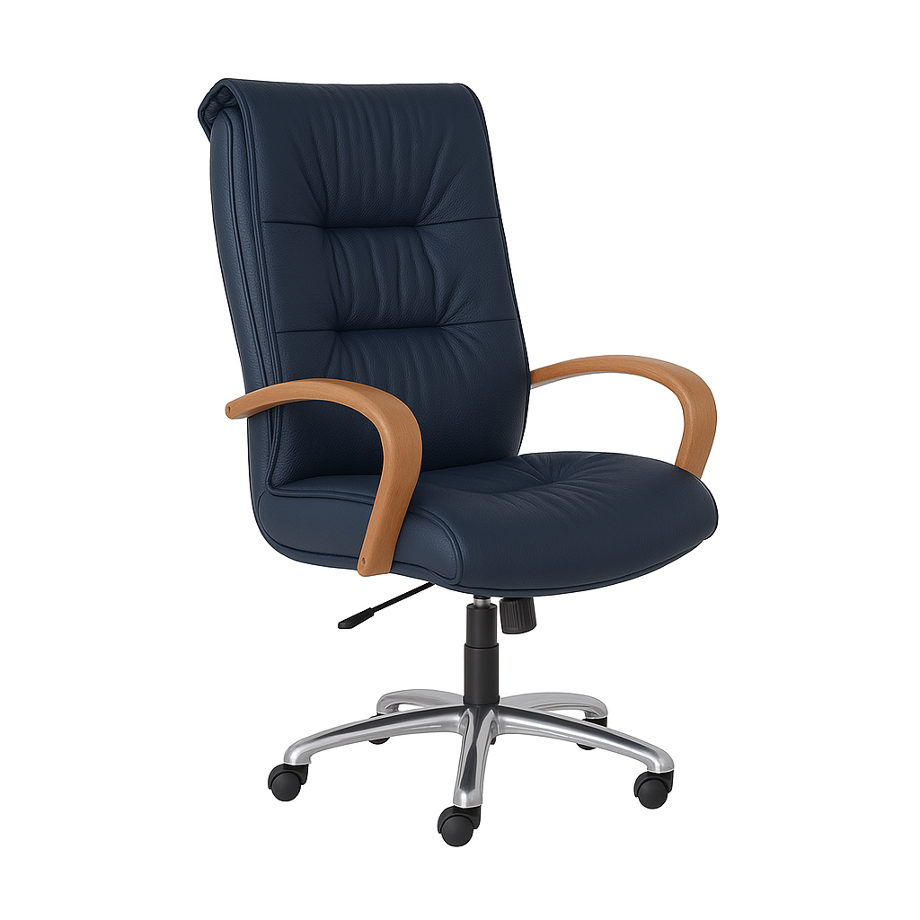 Scaun de birou piele ALBASTRA | model BIG STAR P