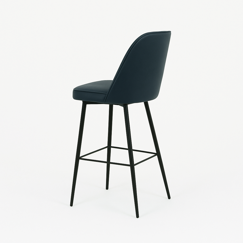 Scaun bar piele naturala ALBASTRA | model FOX