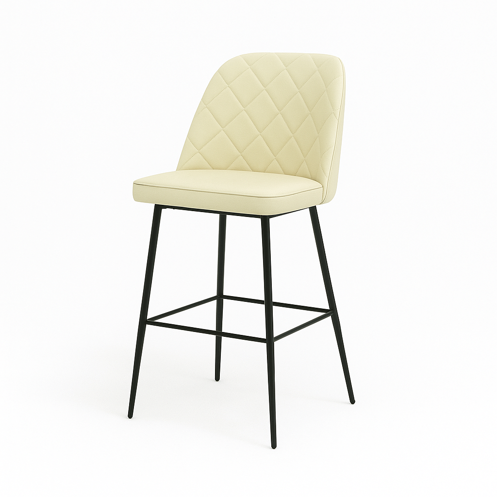 Scaun bar piele naturala ALBASTRA | model FOX
