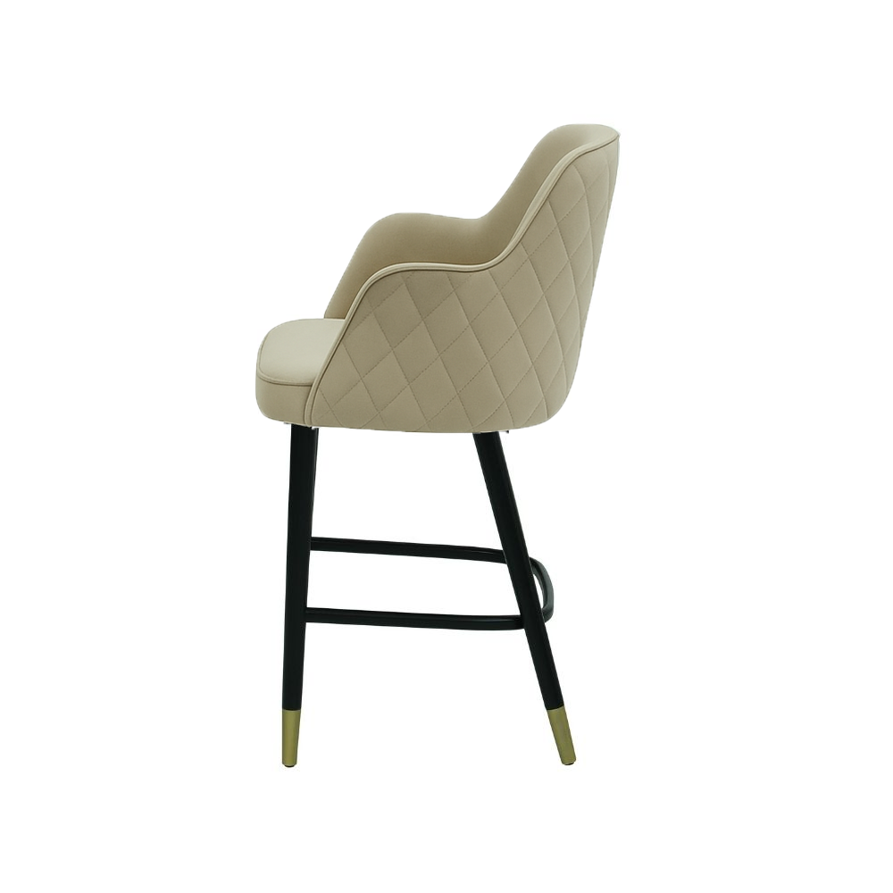 Scaun bar catifea GALBENA | model PINO X