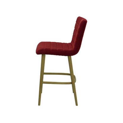 Scaun insula catifea GALBENA | model RIGA