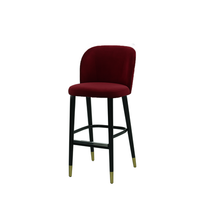 Scaun bar catifea BEJ | model SAM