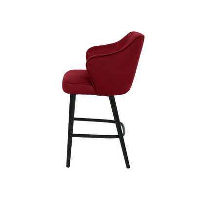 Scaun bar catifea VERDE | model ZEUS