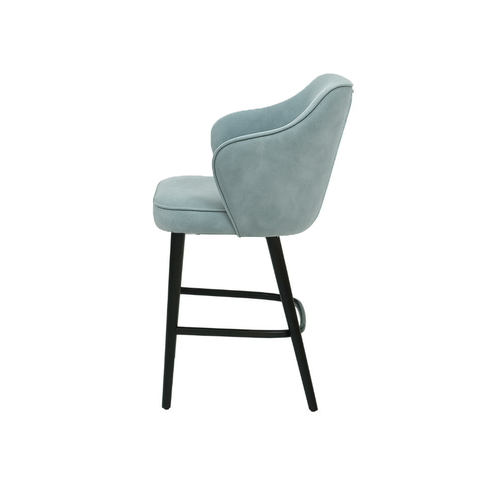 Scaun bar catifea GALBENA | model ZEUS