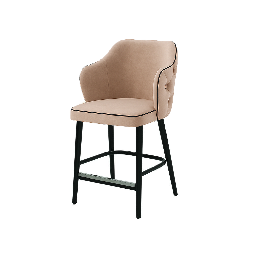 Scaun bar catifea VERDE | model ZOE