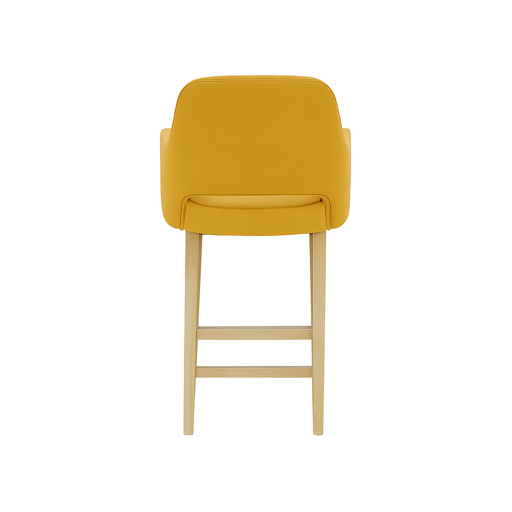 Scaun bar piele GALBENA | model APRIL
