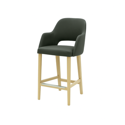 Scaun bar piele GALBENA | model APRIL