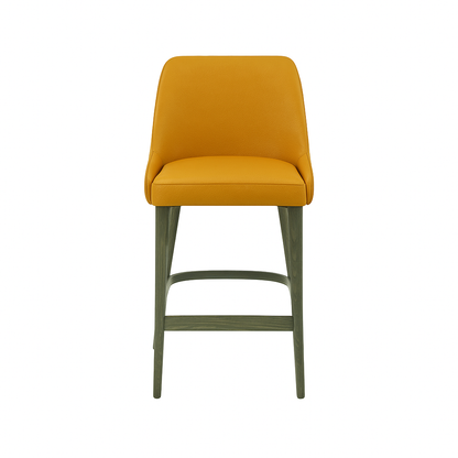 Scaun bar piele GALBENA | model GINA