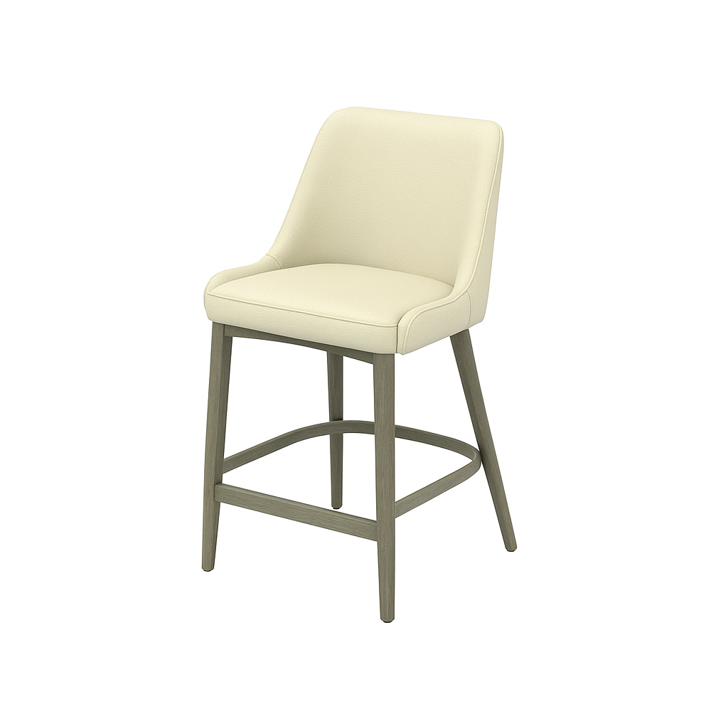 Scaun bar piele ALBASTRA | model GINA