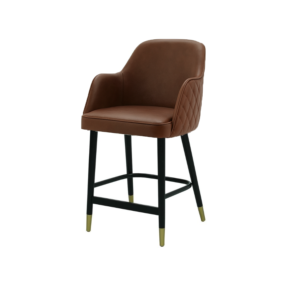 Scaun bar piele VERDE | model PINO X