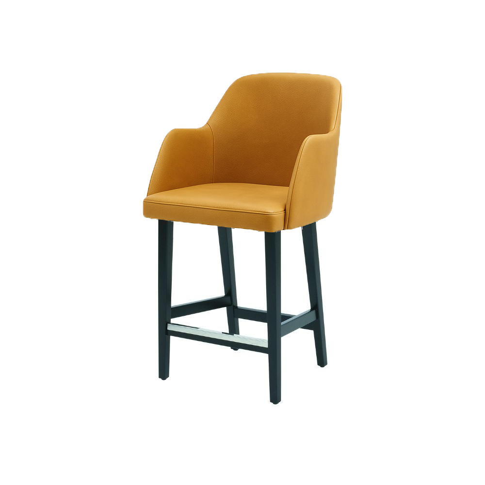 Scaun de bar piele ALBASTRA | model PINO