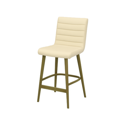 Scaun insula piele naturala GALBENA | model RIGA