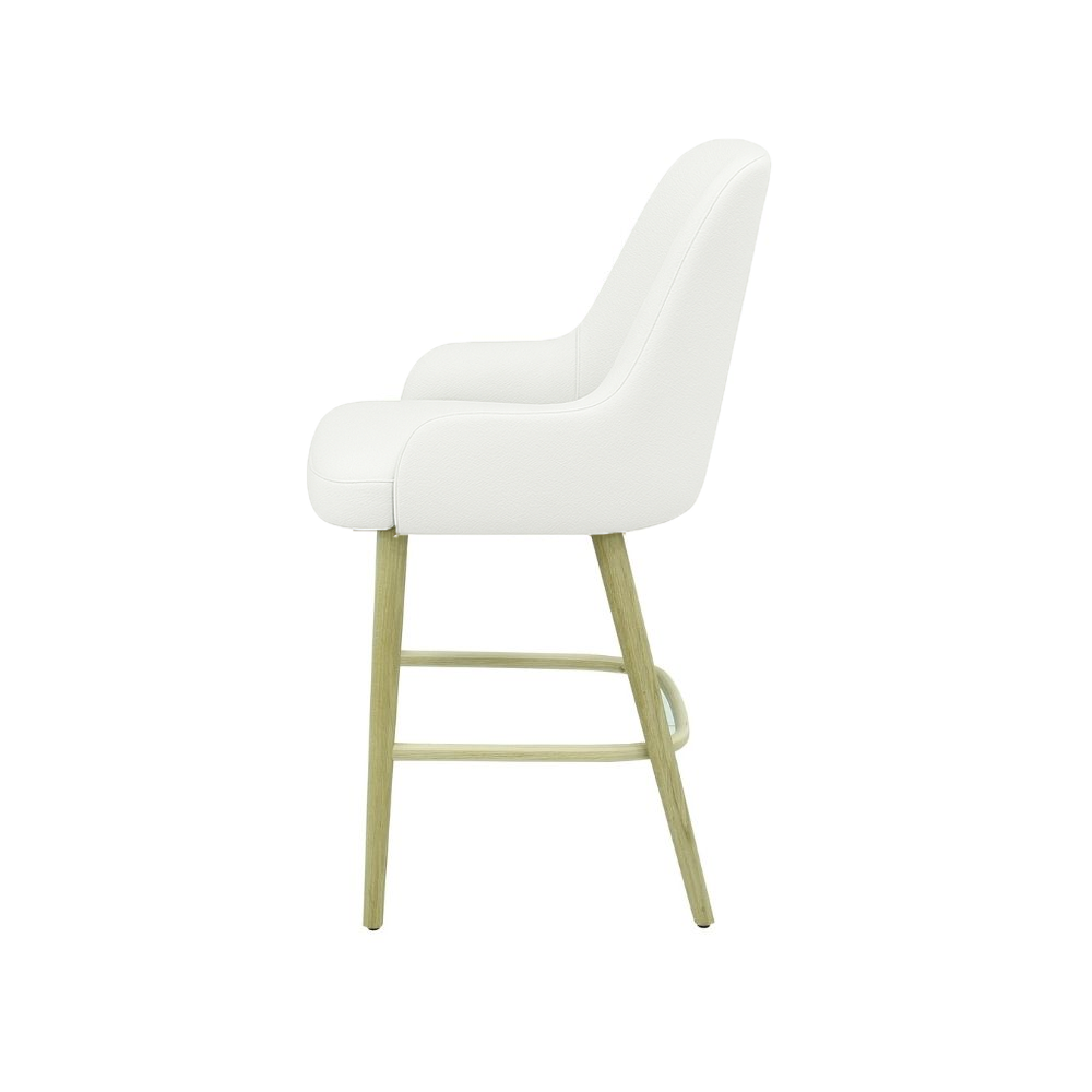 Scaun bar piele GALBENA | model ROCCO