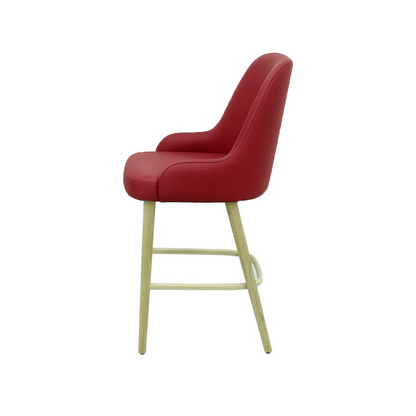 Scaun bar piele VERDE | model ROCCO