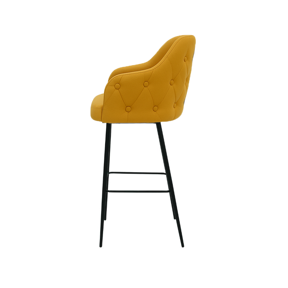 Scaun bar piele GALBENA | model TEONA