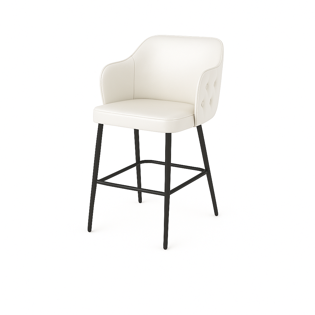 Scaun bar piele BEJ | model TEONA