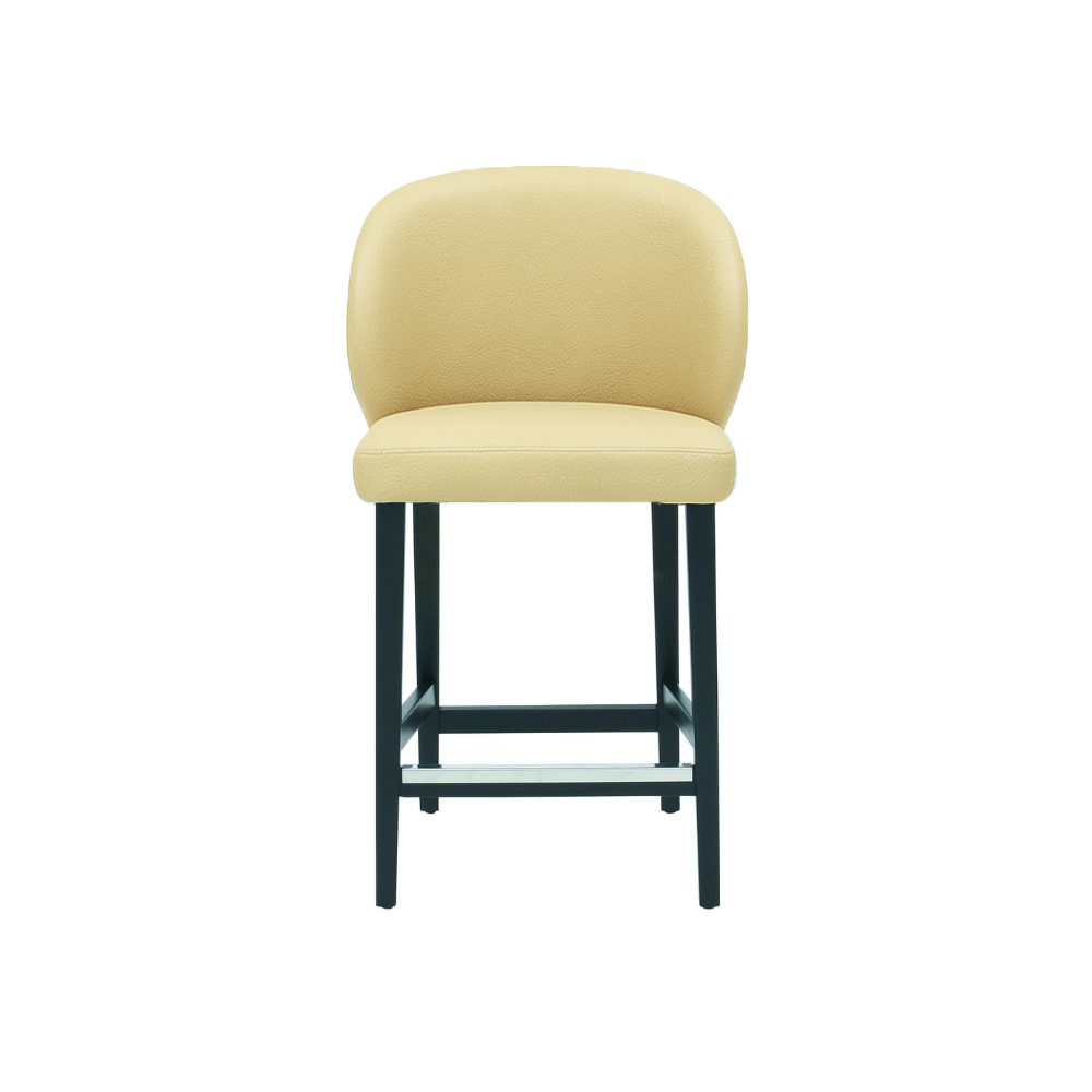 Scaun bar piele naturala GALBENA | model CAPRICE