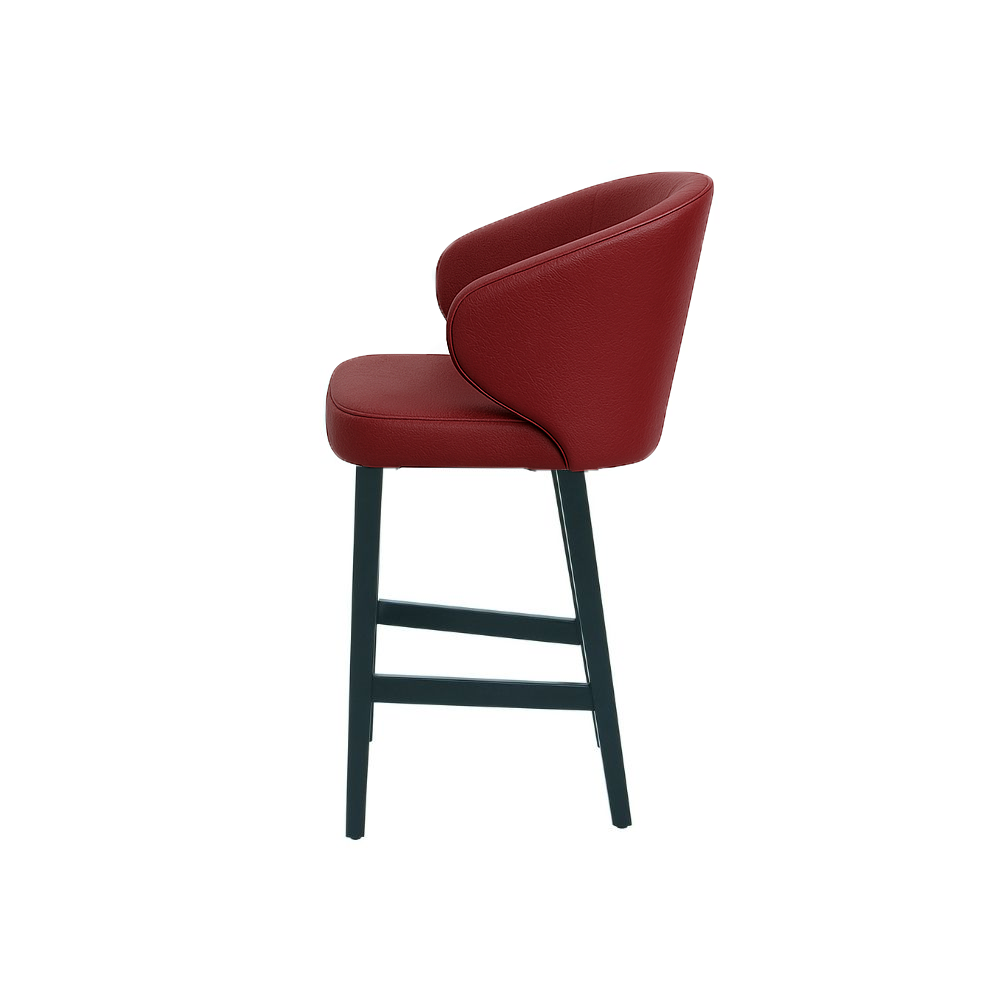 Scaun bar piele naturala GALBENA | model CAPRICE