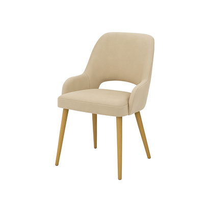 Scaun catifea GALBENA | model HUGO