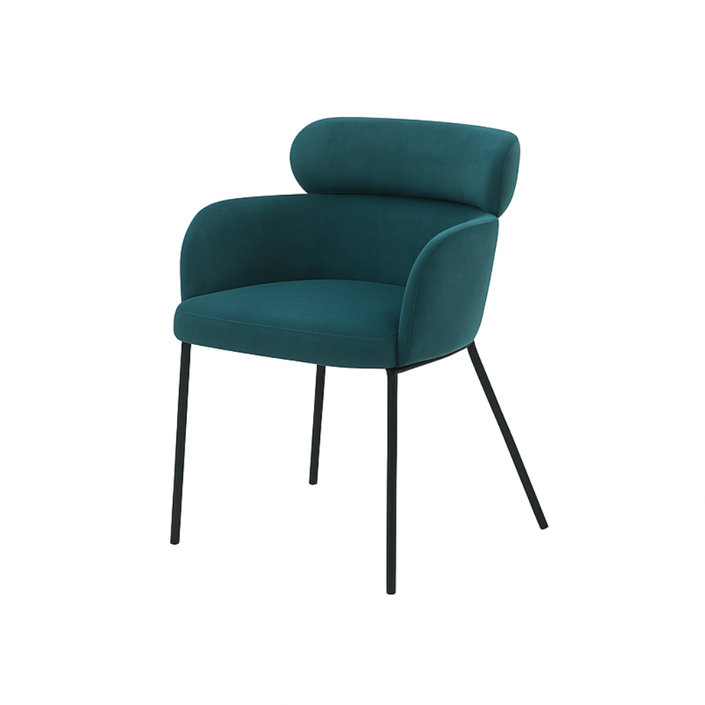 Scaun catifea GALBENA | model LENY