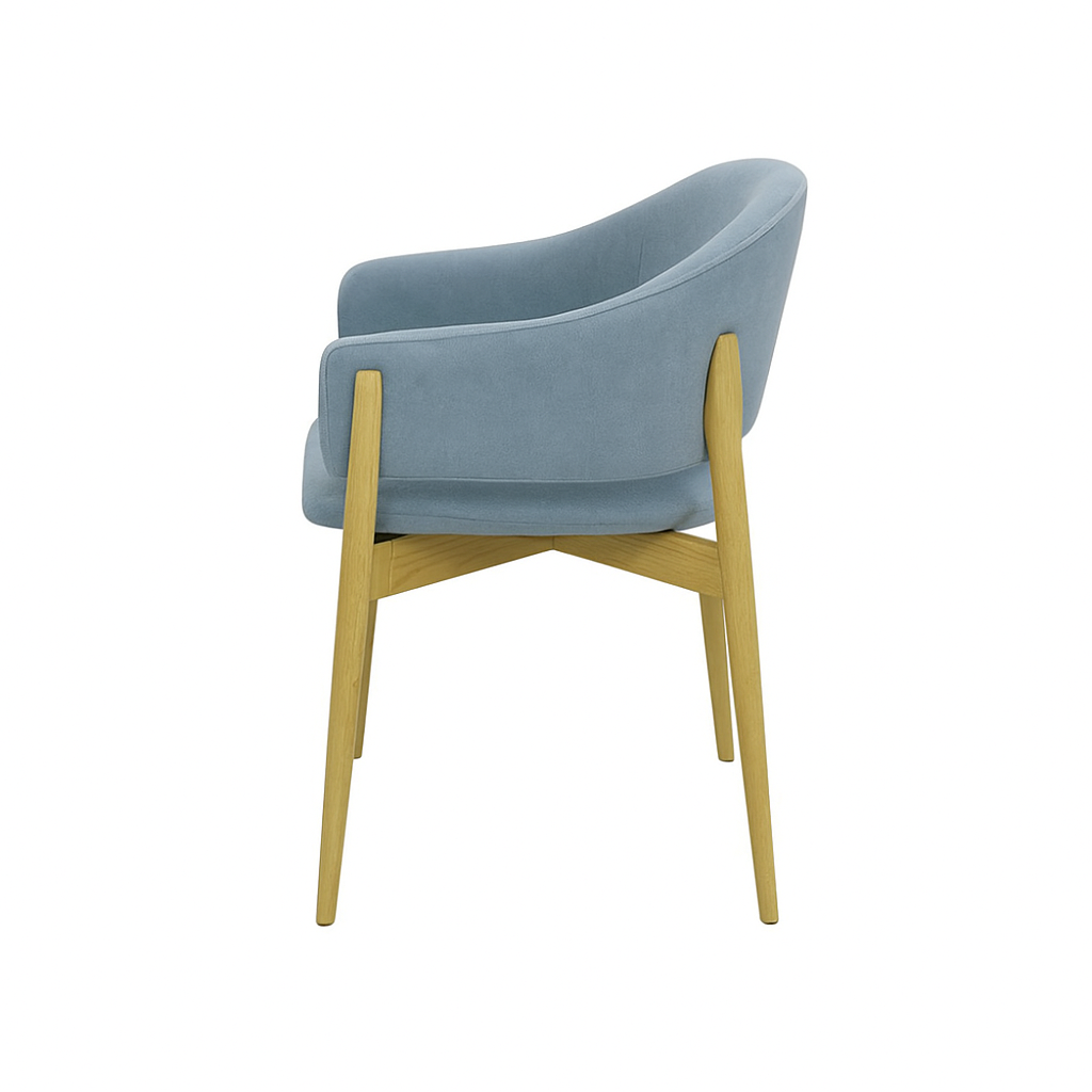 Scaun catifea GALBENA | model ALMA