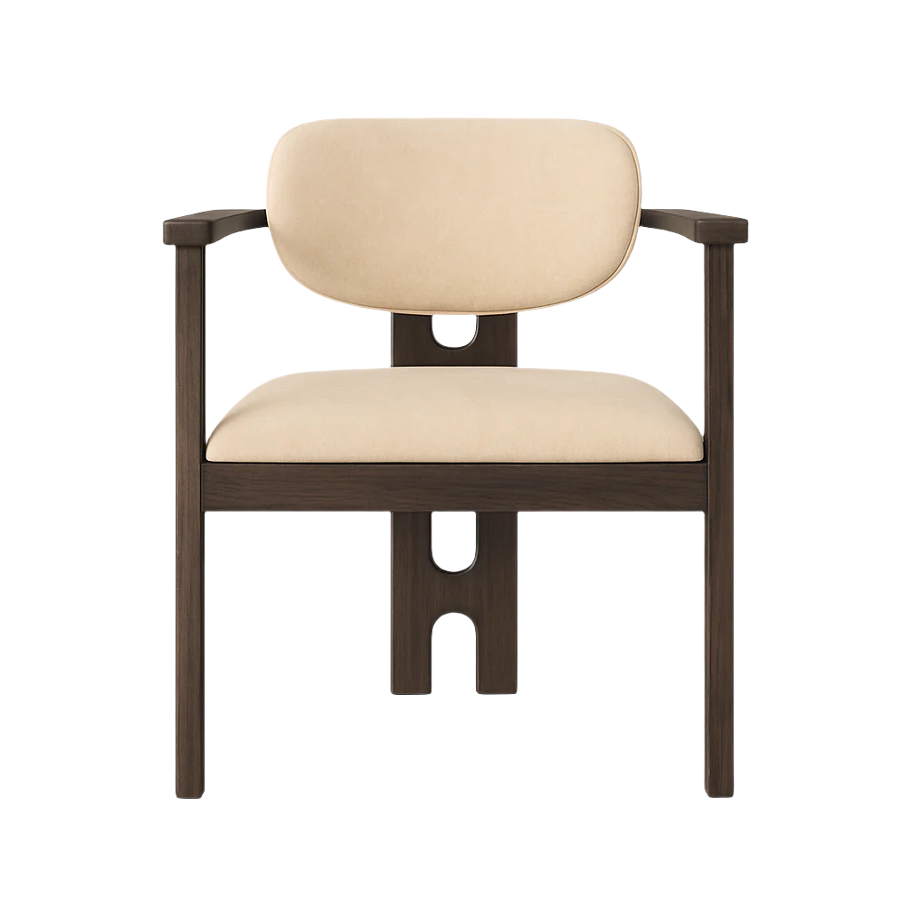 Scaun catifea GRI | model DORIAN ARM