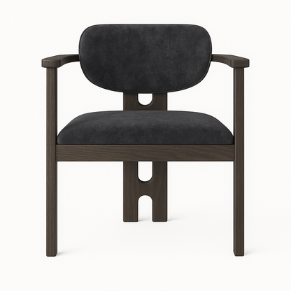 Scaun catifea GRI | model DORIAN ARM