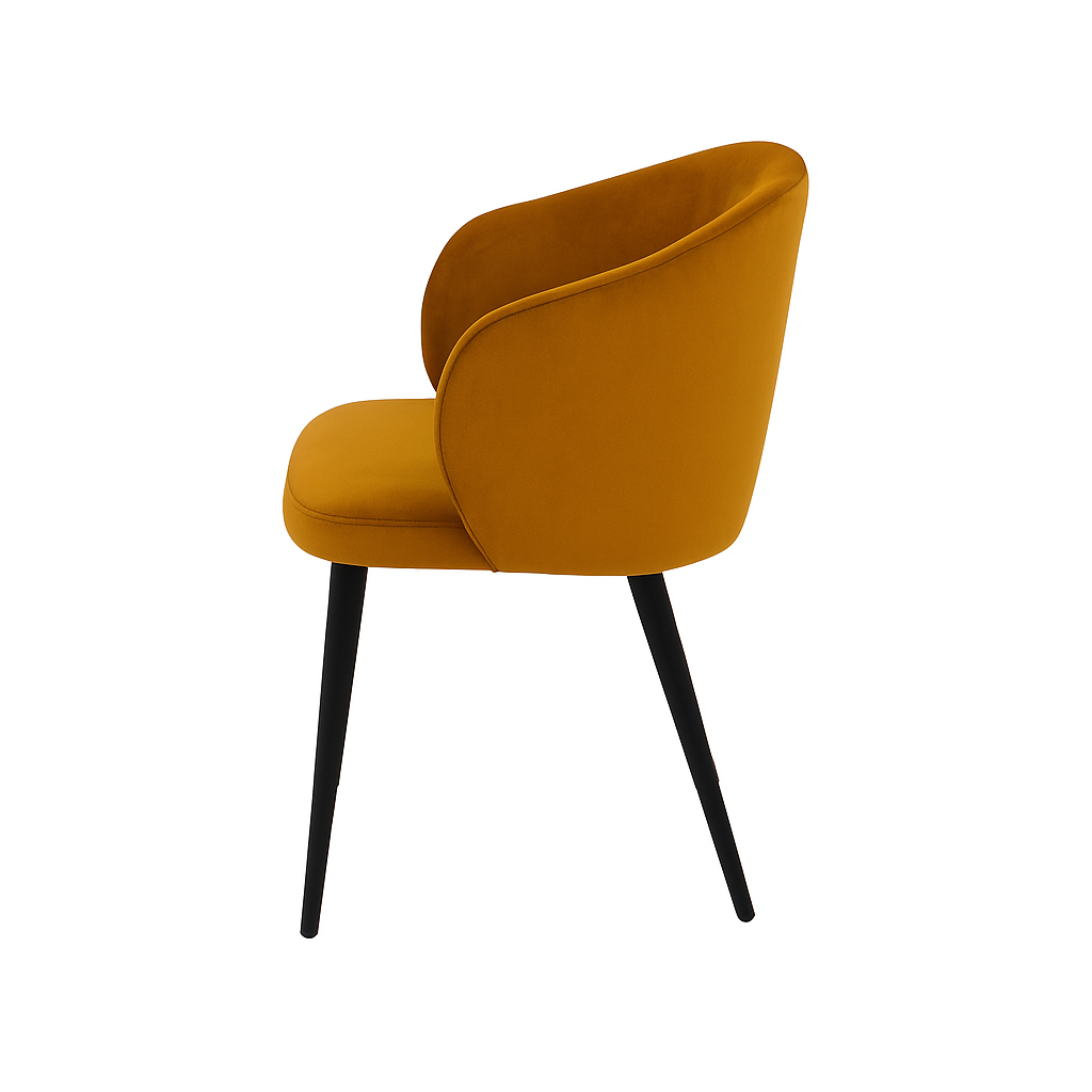 Scaun catifea GALBENA | model CAPRISO