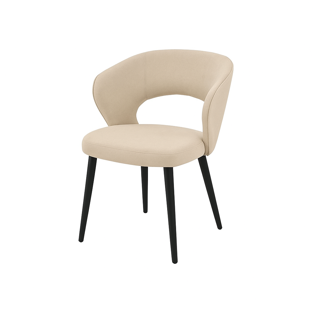 Scaun catifea GALBENA | model CASIUS