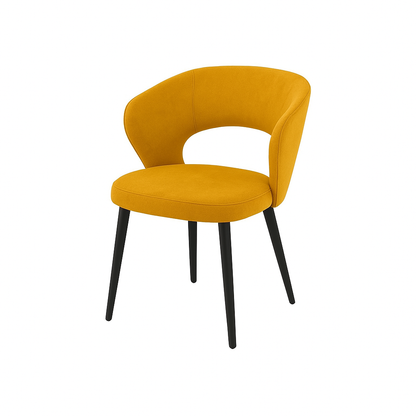 Scaun catifea GALBENA | model CASIUS