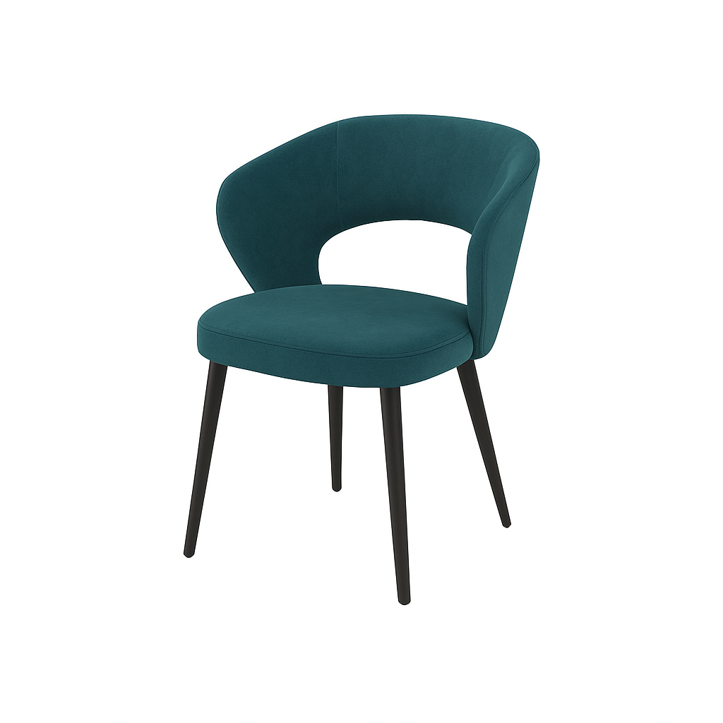 Scaun catifea ALBASTRA | model CASIUS