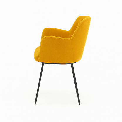 Scaun catifea GALBENA | model SIGMA