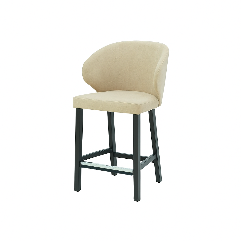 Scaun de bar catifea ALBASTRA | model CAPRICE