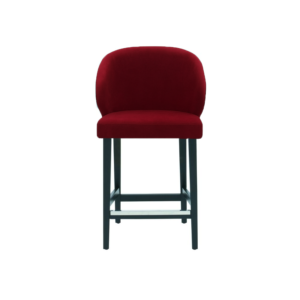 Scaun de bar catifea GALBENA | model CAPRICE