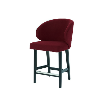 Scaun de bar catifea GALBENA | model CAPRICE