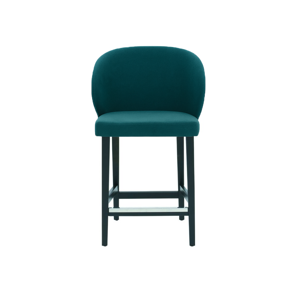 Scaun de bar catifea GALBENA | model CAPRICE