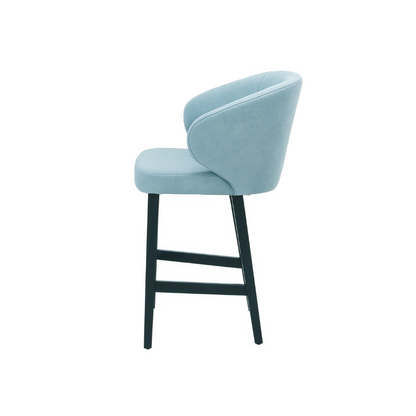 Scaun de bar catifea BEJ | model CAPRICE