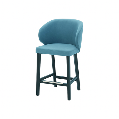 Scaun de bar catifea GALBENA | model CAPRICE