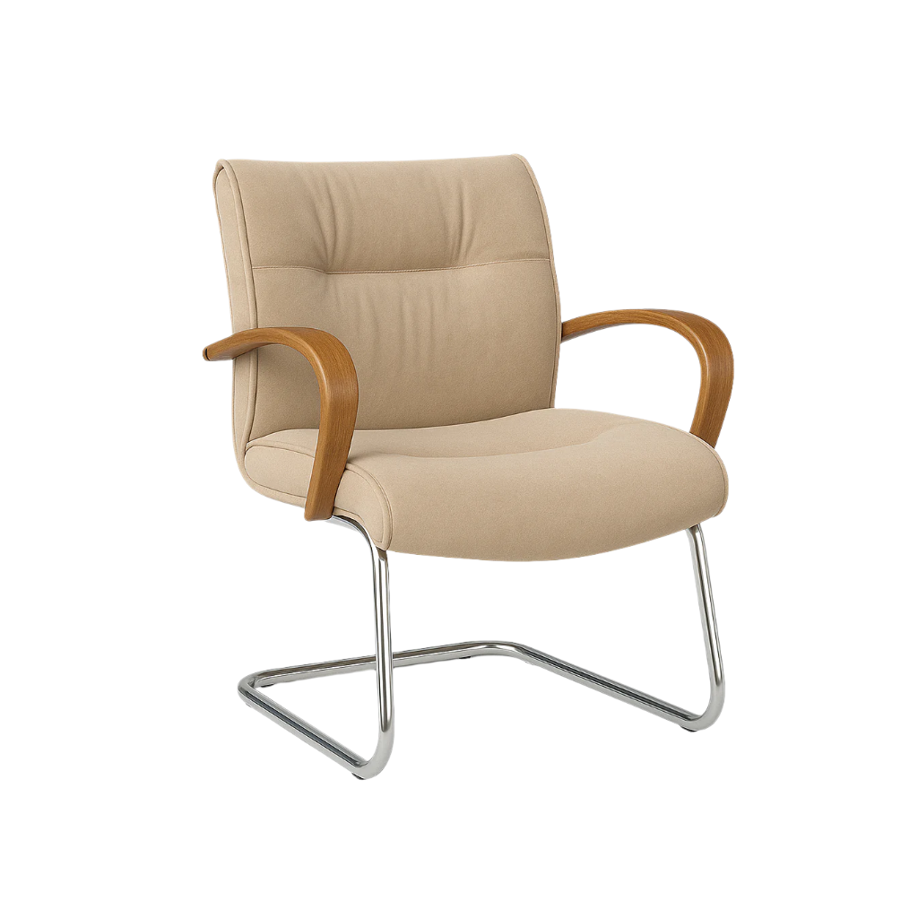 Scaun birou catifea BEJ | model BIG STAR V