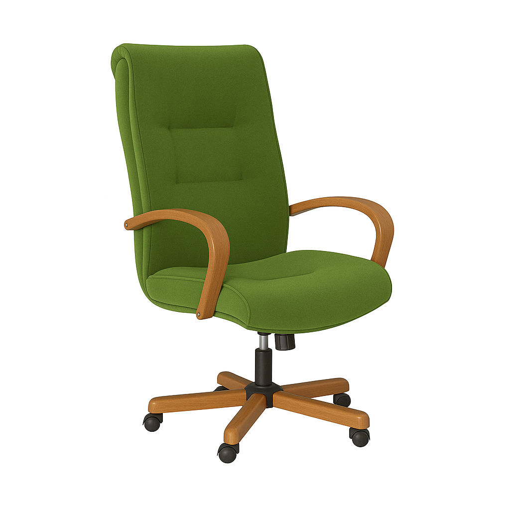 Scaun ergonomic catifea VERDE | model BIG STAR P